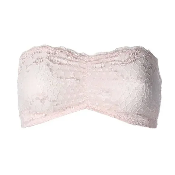 Free People Womens Strappy Bandeau Bra, Pink, NWT - Picture 1 of 1